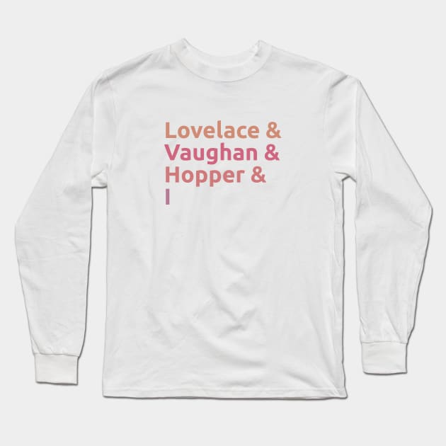 Women in Tech Long Sleeve T-Shirt by nanarts